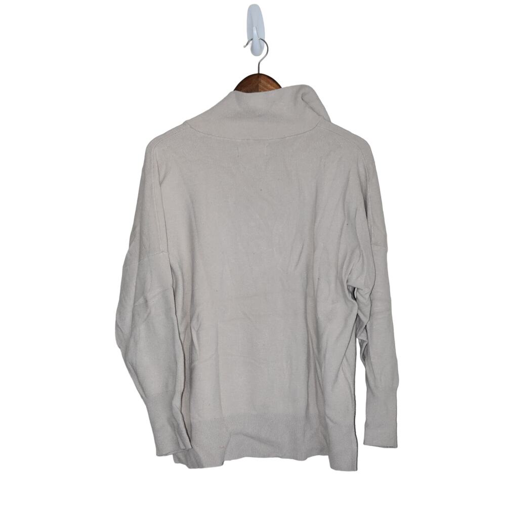 Abercrombie & Fitch Cream Soft 1/4 Zip Knit Top Size L - Picture 2 of 4
